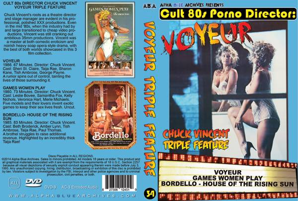 600px x 404px - Cult Director Series: Chuck Vincent VOYEUR TRIPLE FEATURE | Alpha Blue  Archivesâ€”Vintage Adult Cinema